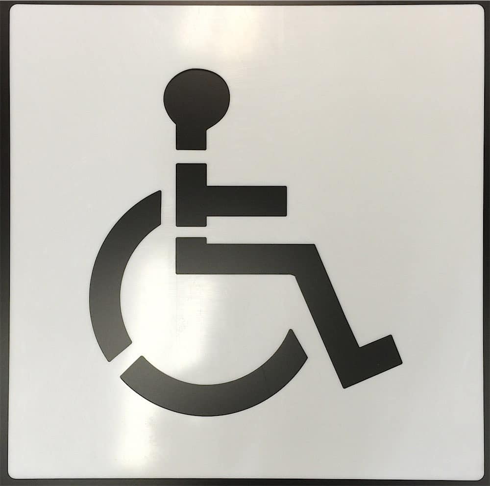 Handicapped Parking Stencil - signs stockton